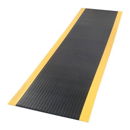 Apache Mills Apache Mills Soft Foot Anti Fatigue Mat 3/8in Thick 2' x 3' Black/Yellow 2026309032X3